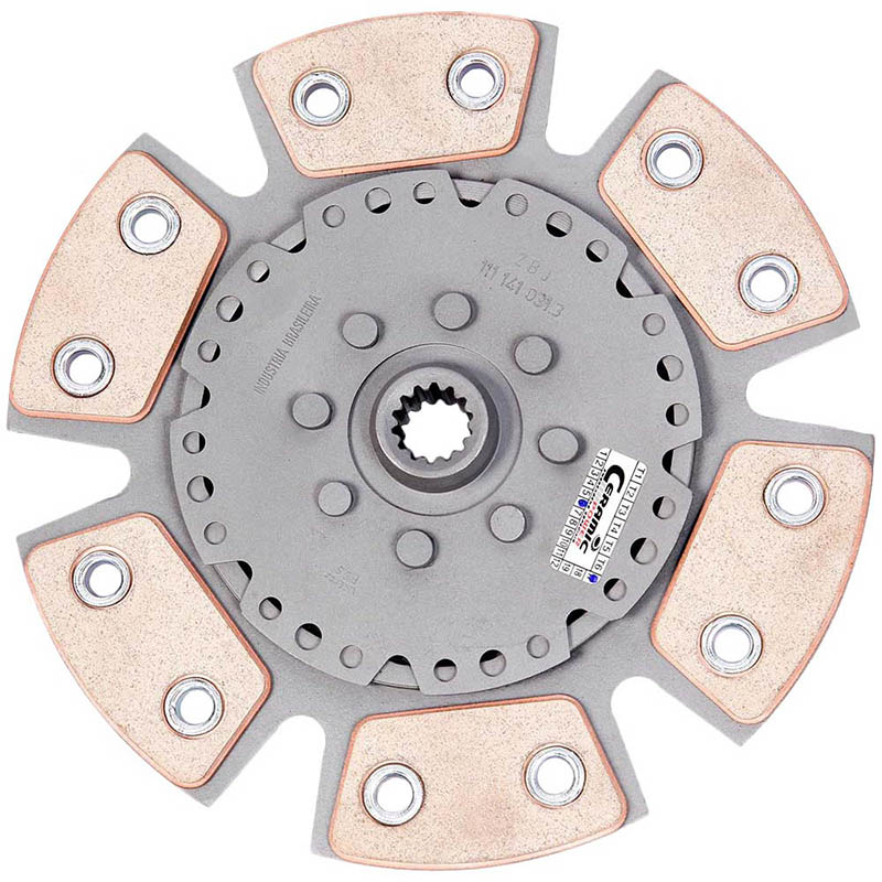 Disco de Cerâmica sem mola 6 pastilhas Corsa e Pick up 1.6 8v/16v Tigra 1.6 16v