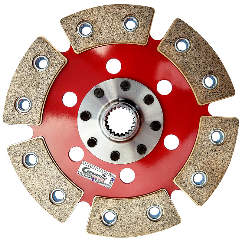 Disco de Cerâmica sem mola 6 pastilhas Palio / Weekend / Siena 1.5 / 1.6 8v 96 a 00 Strada 1.5 8v até 00 Tipo 1.6 93 a 97