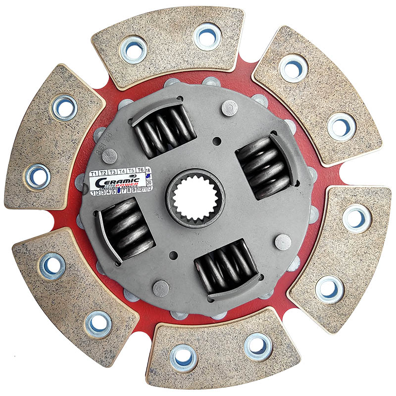 Disco de Cerâmica com mola 6 pastilhas Palio / Weekend / Siena 1.5 / 1.6 8v 96 a 00 Strada 1.5 8v até 00 Tipo 1.6 93 a 97