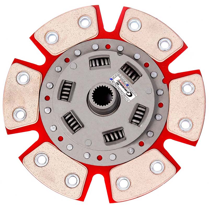 Disco de Cerâmica com mola 6 pastilhas VW 1500/ 1600 Fusca/ Brasília após 73 - motor a ar