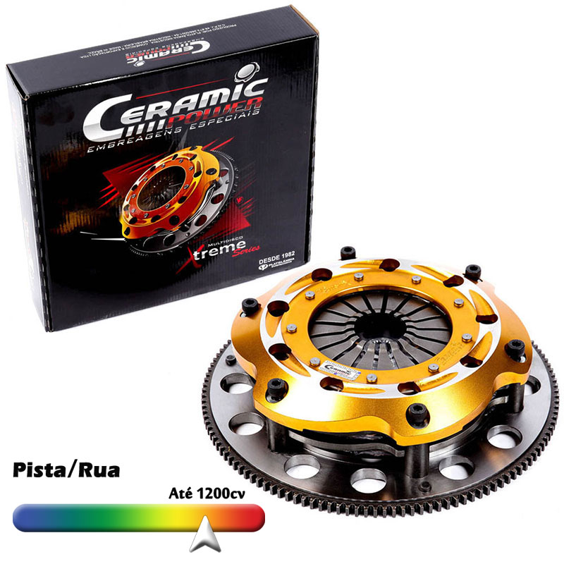 Embreagem Multidisco Xtreme Cerâmica Ajustável Gol/ Santana/ Parati/ Saveiro/ Passat/ Voyage 1.8 e 2.0 motor AP