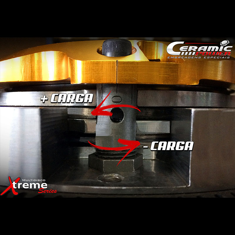 Embreagem Multidisco Xtreme Cerâmica Ajustável Gol/ Santana/ Parati/ Saveiro/ Passat/ Voyage 1.8 e 2.0 motor AP