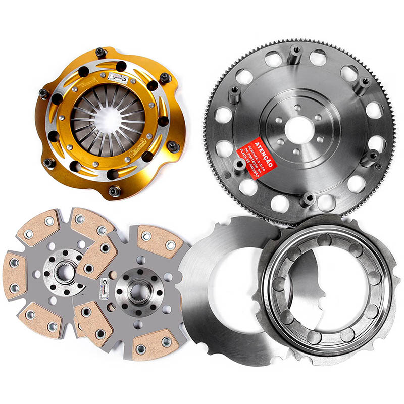 Embreagem Multidisco Xtreme Cerâmica cubo GTI Gol/ Santana/ Parati/ Saveiro/ Passat/ Voyage 1.8 e 2.0 motor AP